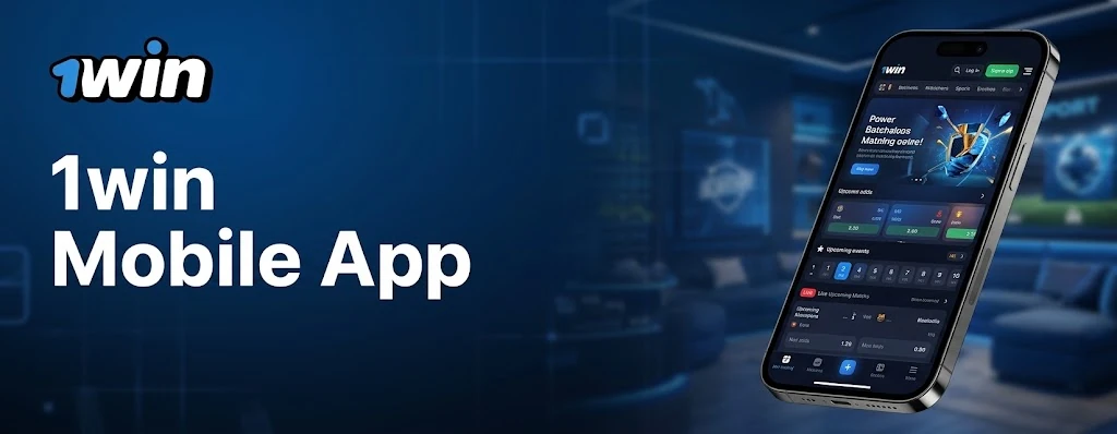1win App auf einem Smartphone mit Sportwetten und Casino für Nutzer in der Schweiz