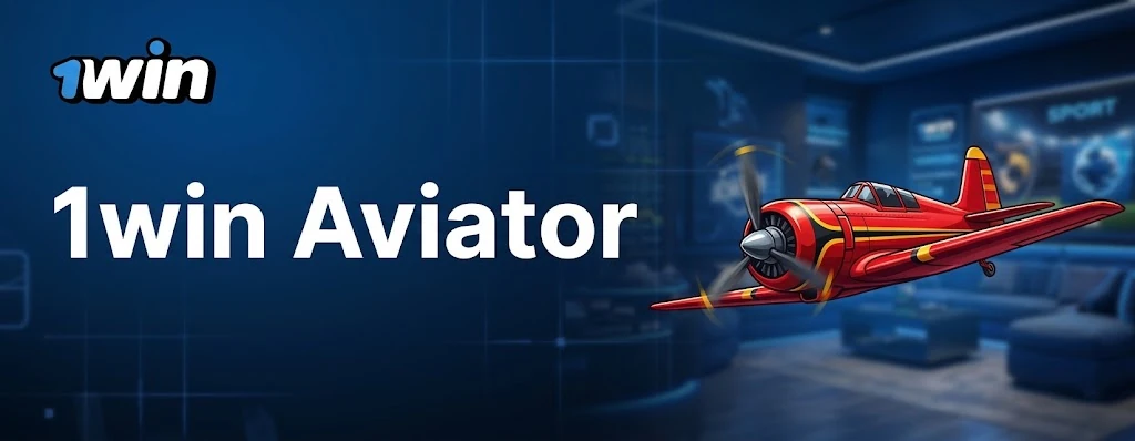 1win Aviator Crash Game mit steigendem Multiplikator und rotem Flugzeug